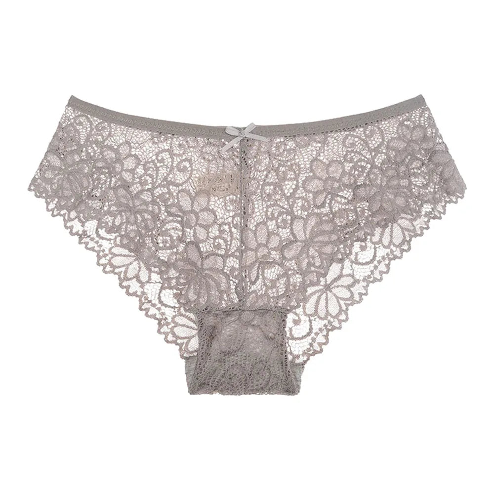5PCS Mesh Lace Low-Rise Panties (M-2XL)