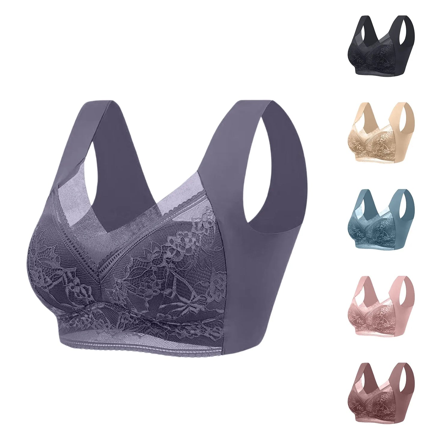💖 Plus Size Women’s Bras – Comfortable Wireless, Supportive Push-Up & Sporty ✨