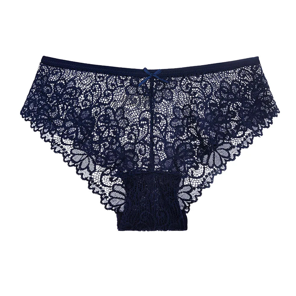5PCS Mesh Lace Low-Rise Panties (M-2XL)