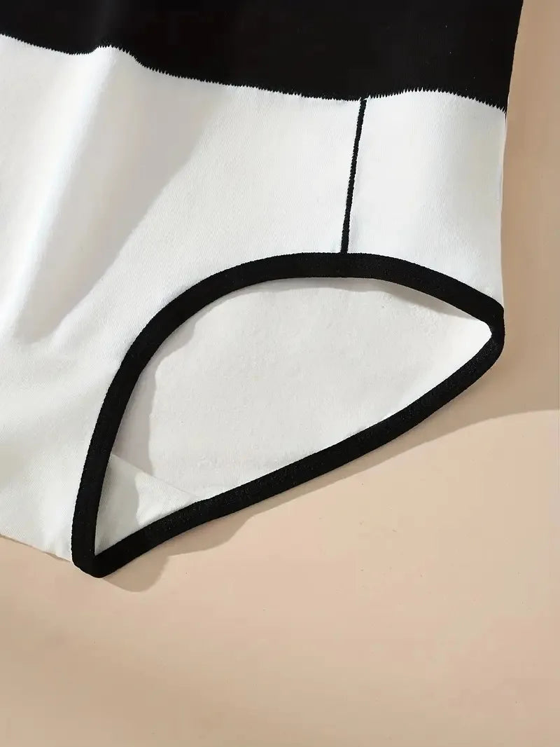 Women’s High Waist Cotton Panties – 4Pcs Body Shaper Comfortable Plus Size Underwear