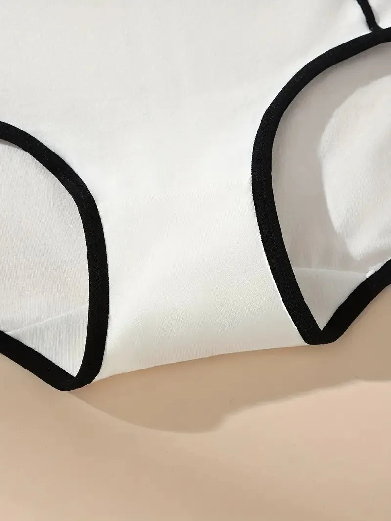 Women’s High Waist Cotton Panties – 4Pcs Body Shaper Comfortable Plus Size Underwear