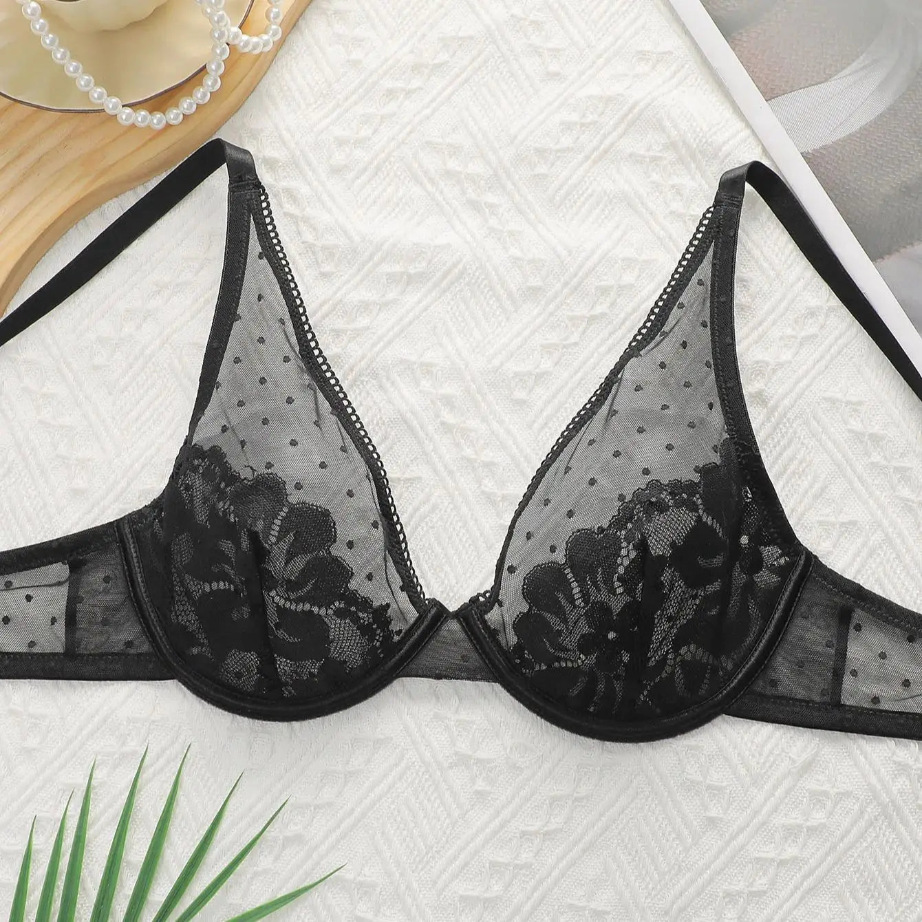 ✨ Viomisha Push Up Lace Transparent Bra – Daily Elegance & Alluring Style ✨