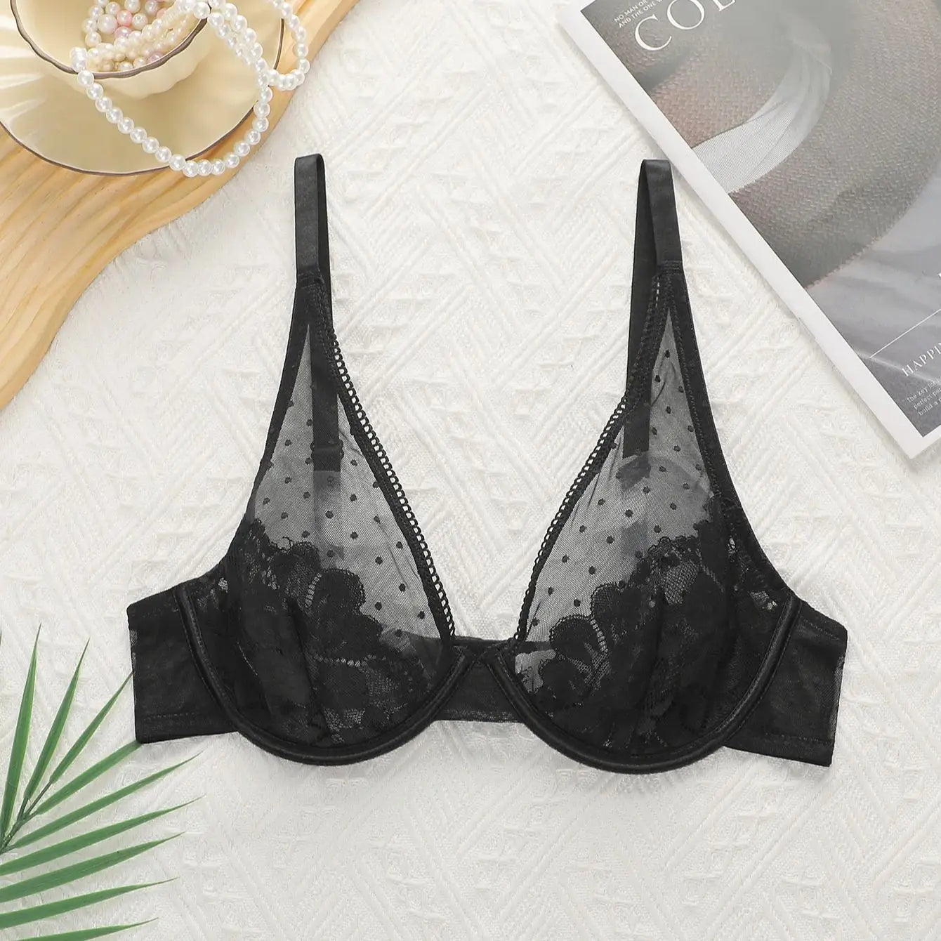✨ Viomisha Push Up Lace Transparent Bra – Daily Elegance & Alluring Style ✨