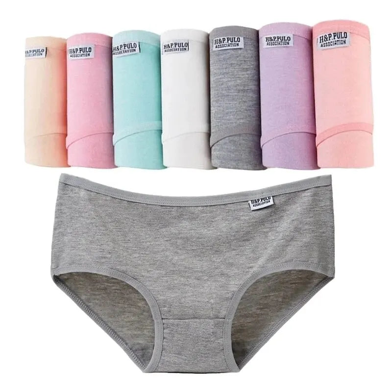 7PCS Women's Cotton Comfortable & Stylish Underwear – Plus Size for Ladies & Girls"
