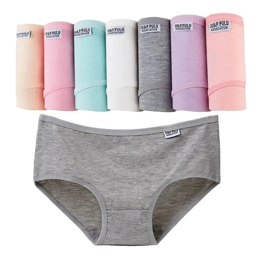 7PCS Women's Cotton Comfortable & Stylish Underwear – Plus Size for Ladies & Girls"